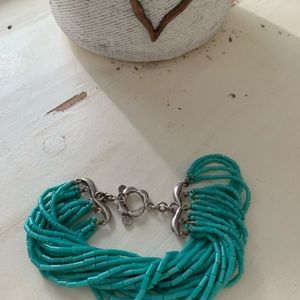 Coldwater Creek Jewelry - Turquoise and sterling cascade bracelet Coldwater Creek Jewelry - Turquoise and sterling cascade bracelet